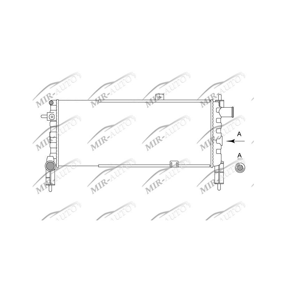 Variklio aušinimo radiatorius
