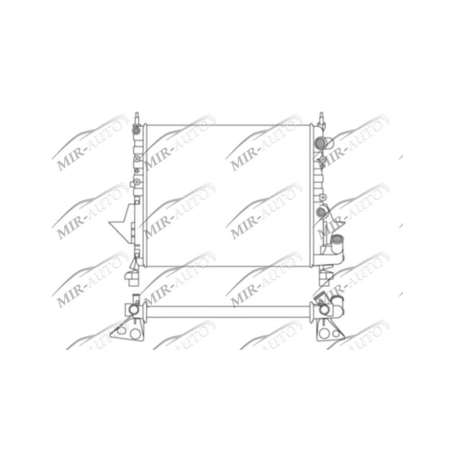 Variklio aušinimo radiatorius