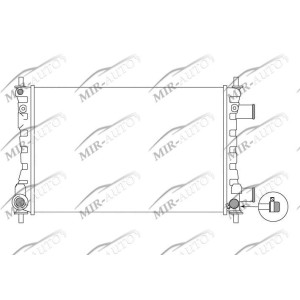 Variklio aušinimo radiatorius