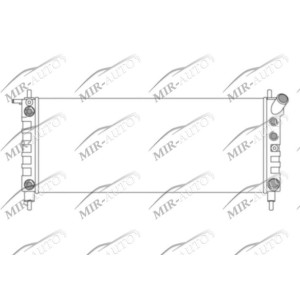 Variklio aušinimo radiatorius
