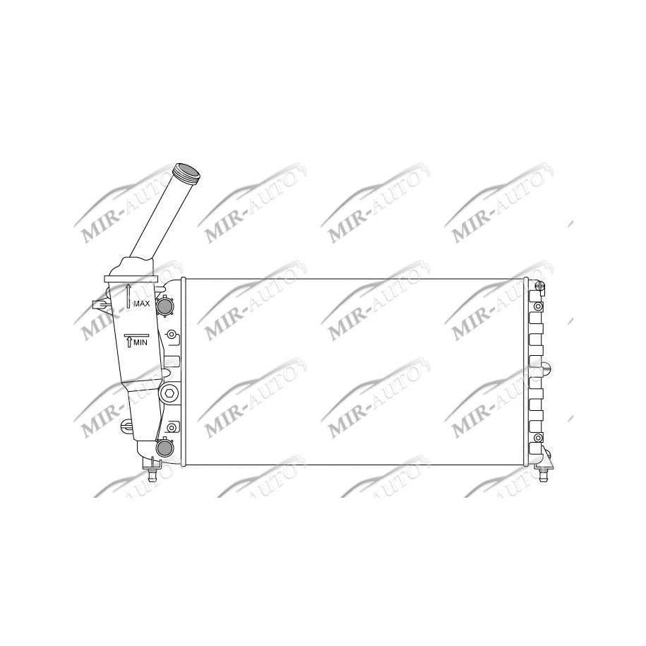 Variklio aušinimo radiatorius