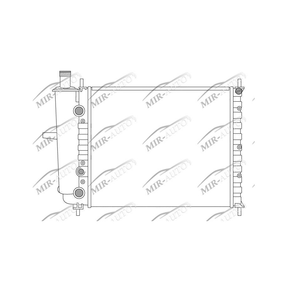 Variklio aušinimo radiatorius