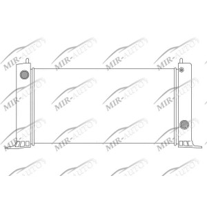 Variklio aušinimo radiatorius
