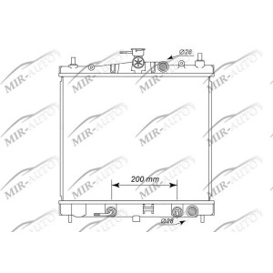 Variklio aušinimo radiatorius
