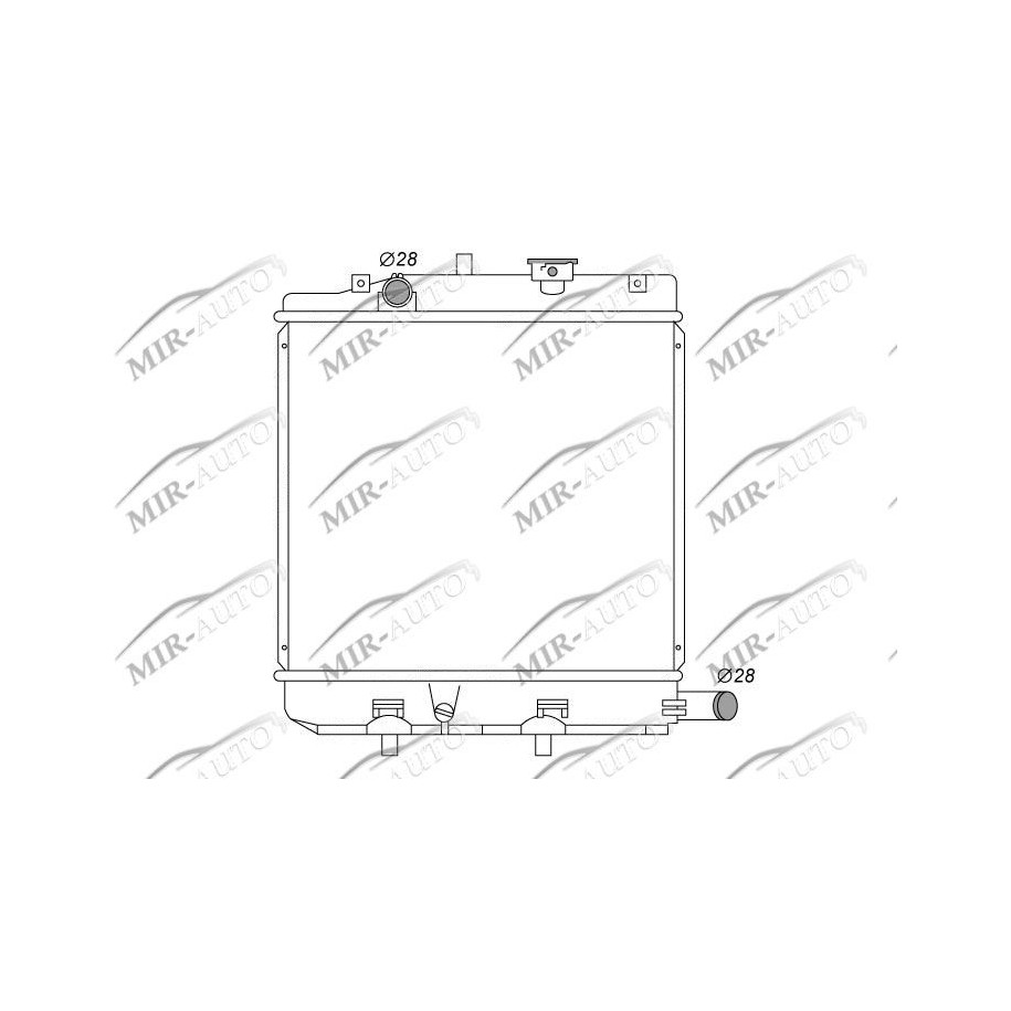 Variklio aušinimo radiatorius