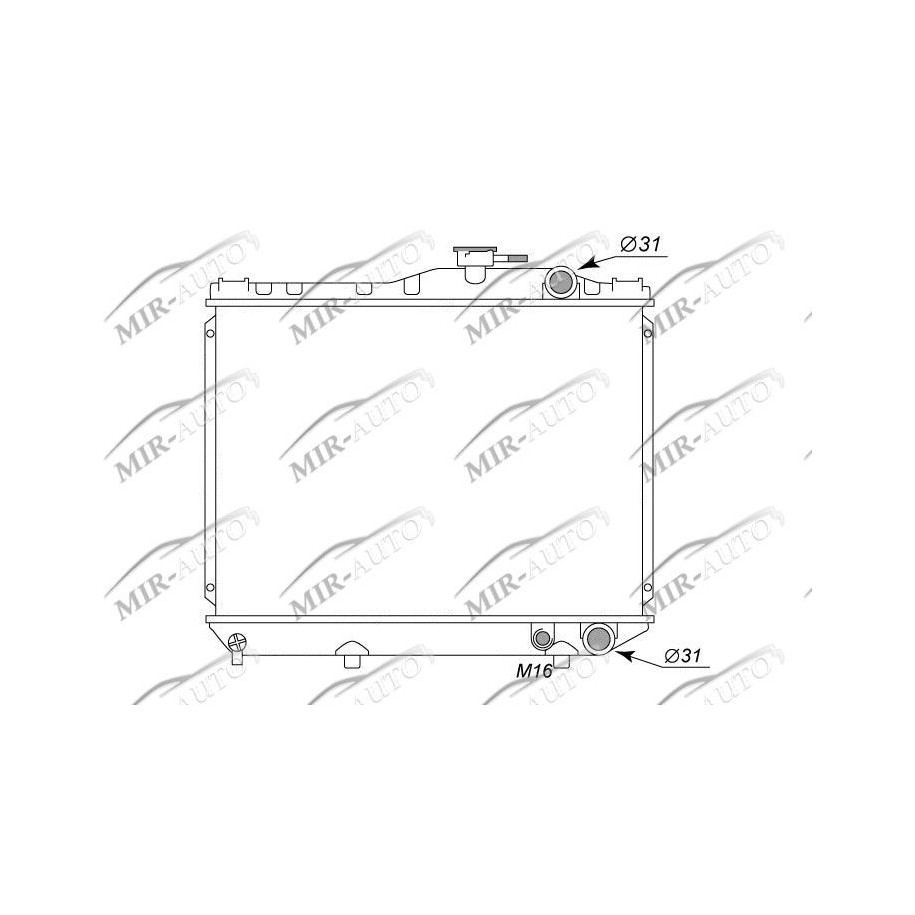 Variklio aušinimo radiatorius