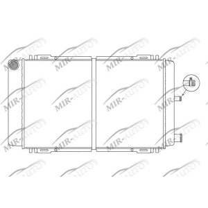 Variklio aušinimo radiatorius