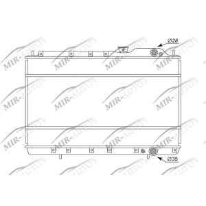 Variklio aušinimo radiatorius
