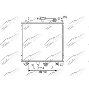 Variklio aušinimo radiatorius