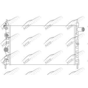 Variklio aušinimo radiatorius