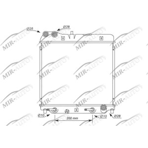 Variklio aušinimo radiatorius