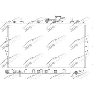 Variklio aušinimo radiatorius