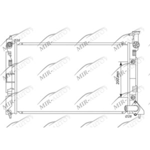 Variklio aušinimo radiatorius
