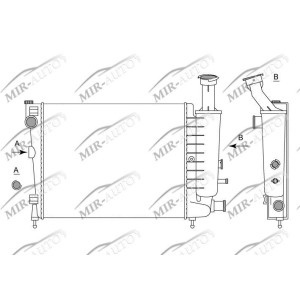 Variklio aušinimo radiatorius