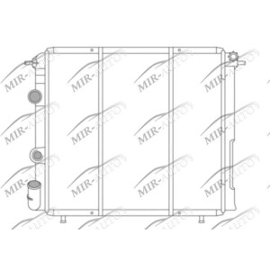 Variklio aušinimo radiatorius