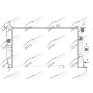 Variklio aušinimo radiatorius