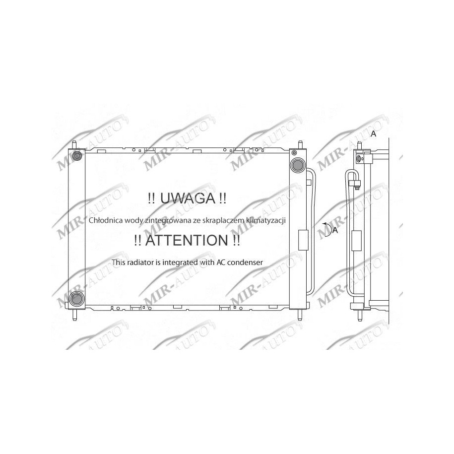 Variklio aušinimo radiatorius