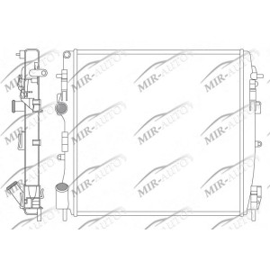 Variklio aušinimo radiatorius