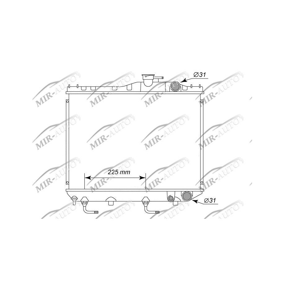 Variklio aušinimo radiatorius