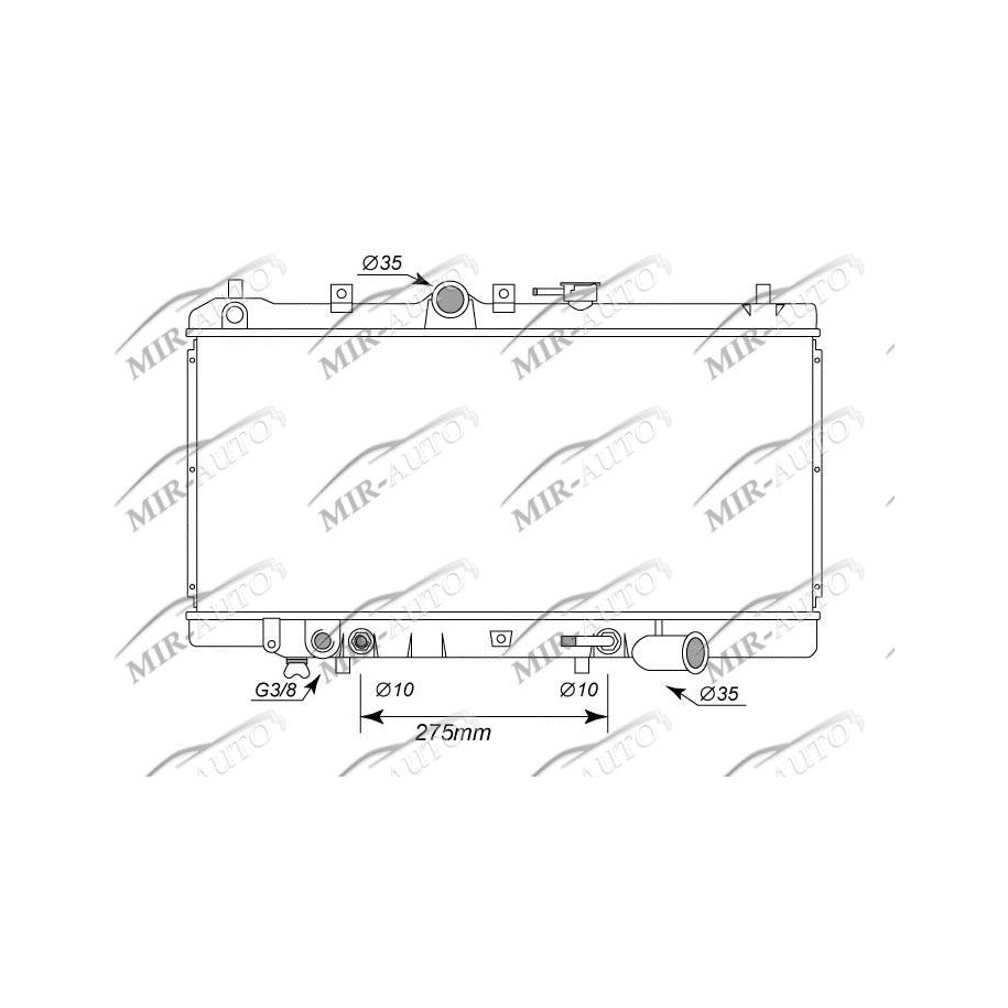 Variklio aušinimo radiatorius
