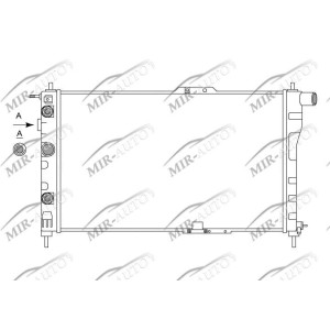 Variklio aušinimo radiatorius