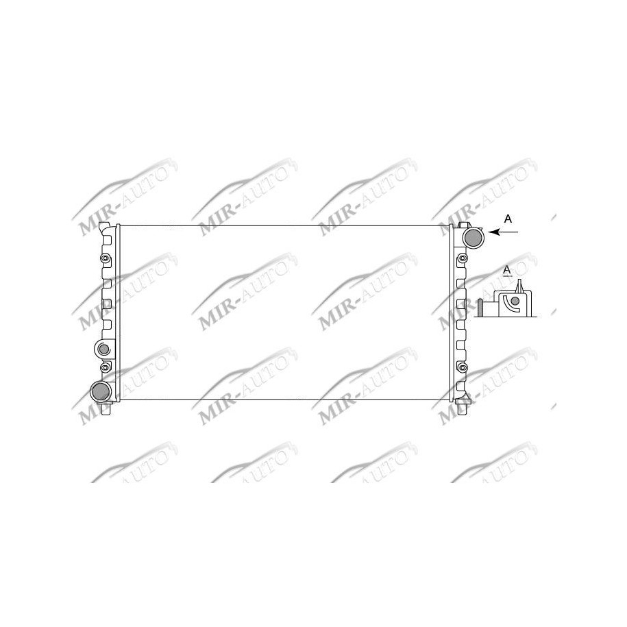 Variklio aušinimo radiatorius