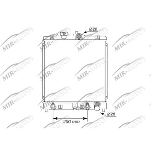 Variklio aušinimo radiatorius