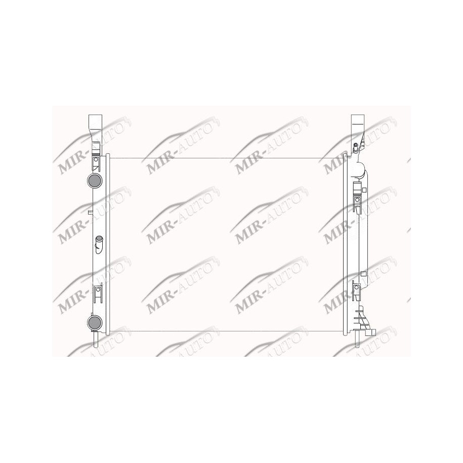 Variklio aušinimo radiatorius