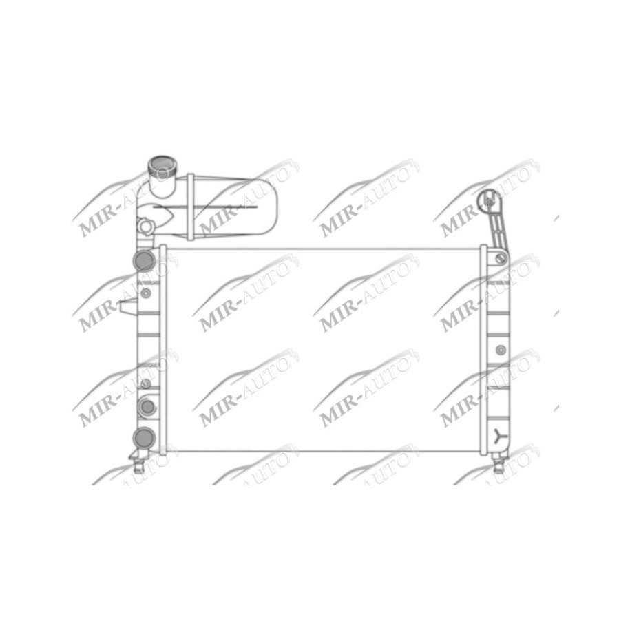 Variklio aušinimo radiatorius