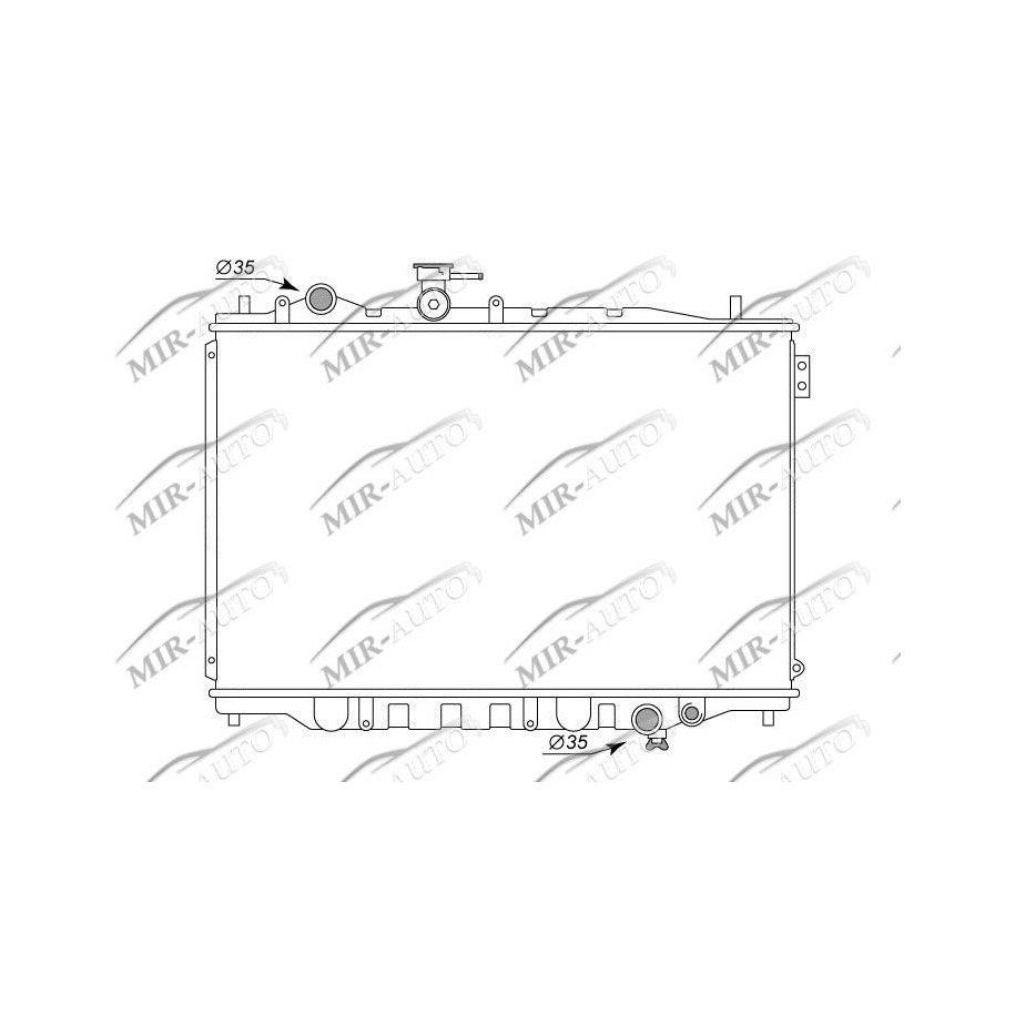 Variklio aušinimo radiatorius