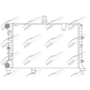Variklio aušinimo radiatorius