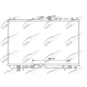 Variklio aušinimo radiatorius