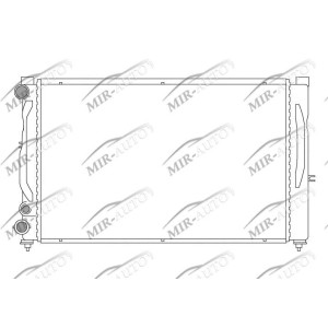 Variklio aušinimo radiatorius