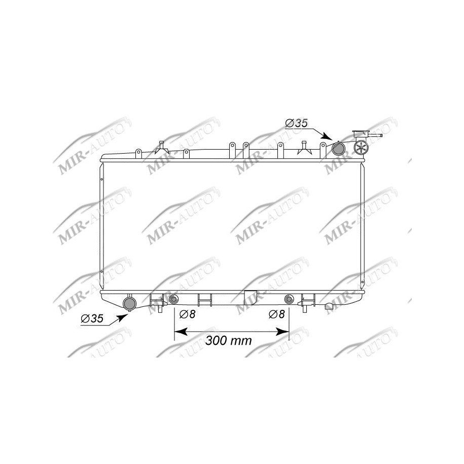 Variklio aušinimo radiatorius
