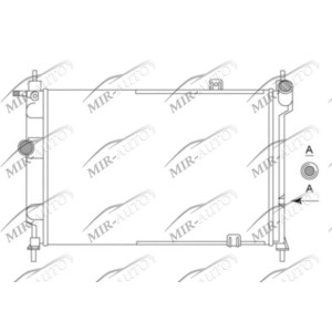 Variklio aušinimo radiatorius