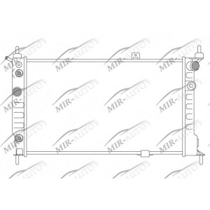 Variklio aušinimo radiatorius