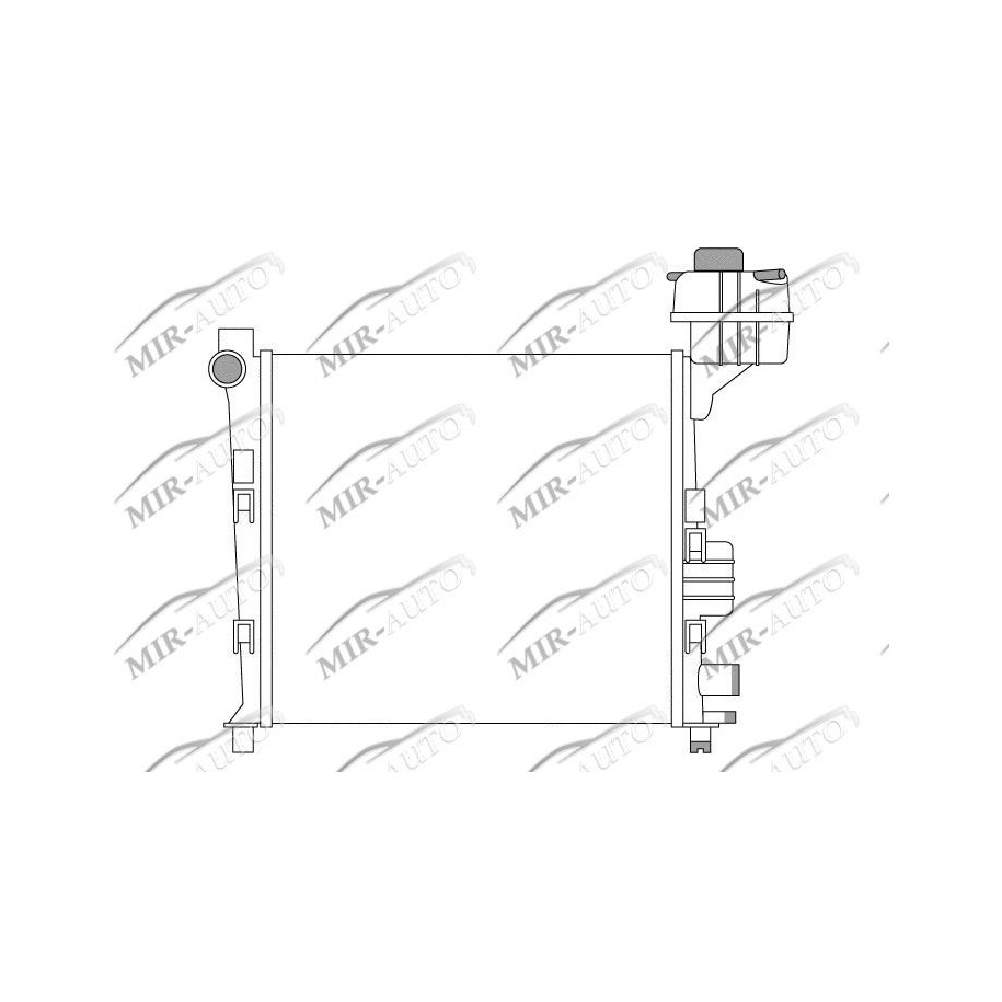 Variklio aušinimo radiatorius