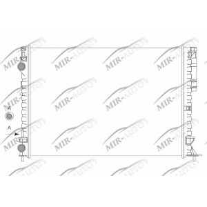 Variklio aušinimo radiatorius