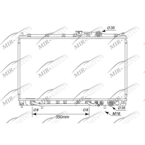 Variklio aušinimo radiatorius