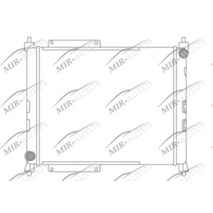 Variklio aušinimo radiatorius
