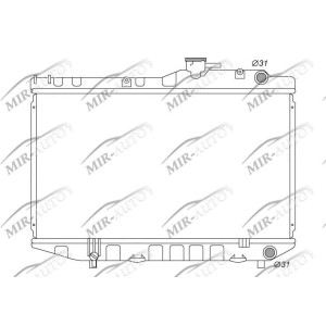 Variklio aušinimo radiatorius