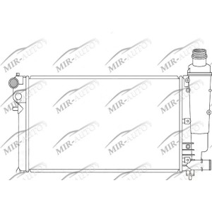 Variklio aušinimo radiatorius