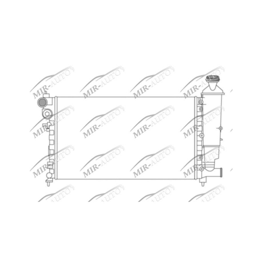 Variklio aušinimo radiatorius