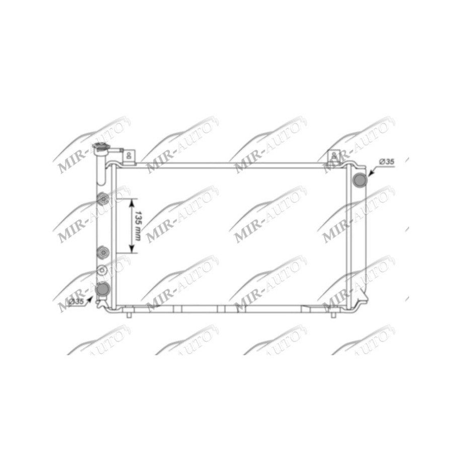 Variklio aušinimo radiatorius