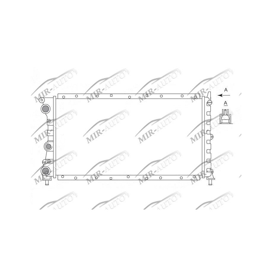 Variklio aušinimo radiatorius