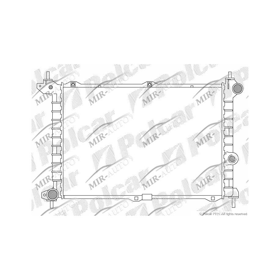 Variklio aušinimo radiatorius