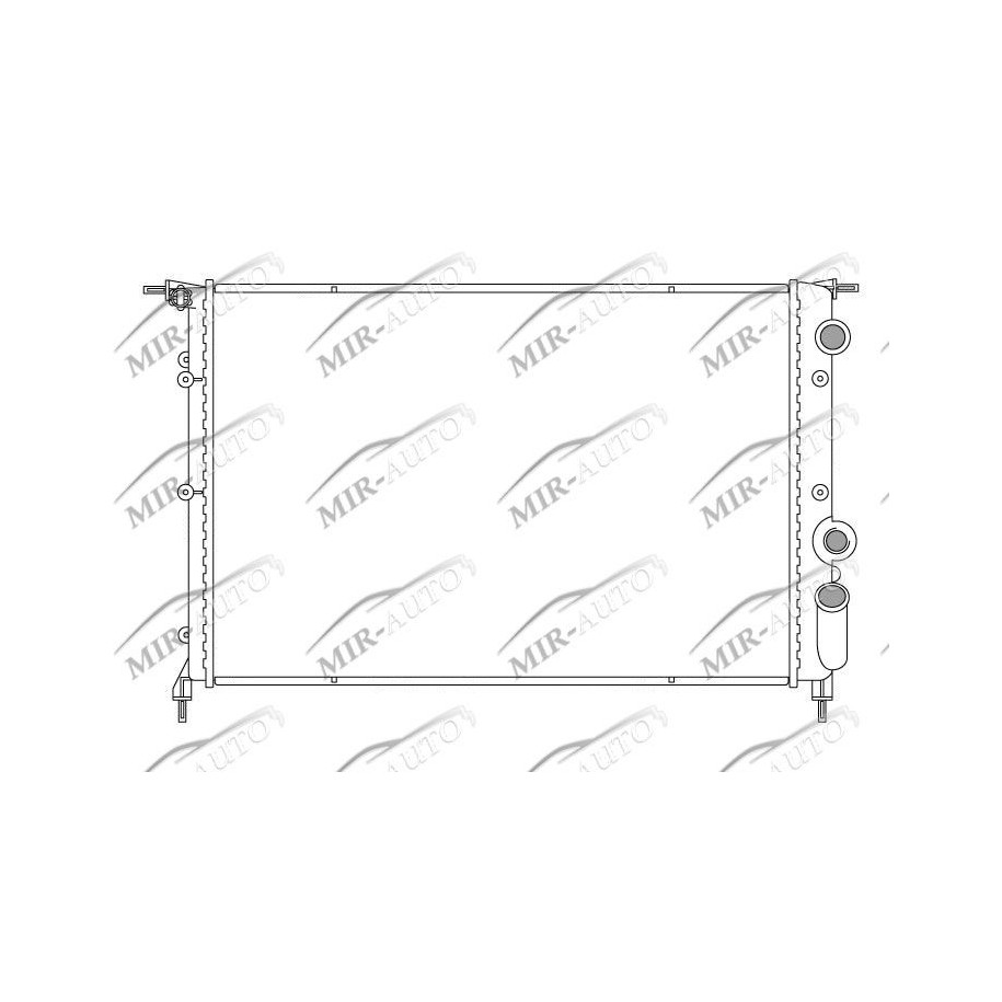 Variklio aušinimo radiatorius