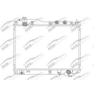 Variklio aušinimo radiatorius
