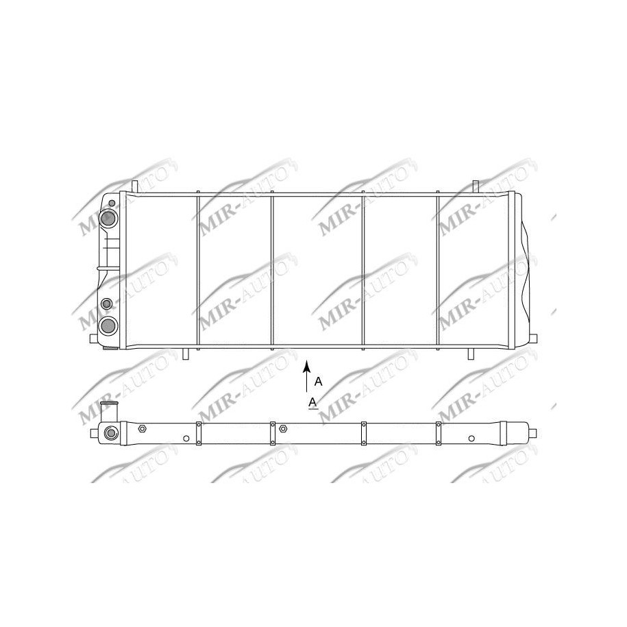 Variklio aušinimo radiatorius
