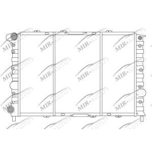 Variklio aušinimo radiatorius